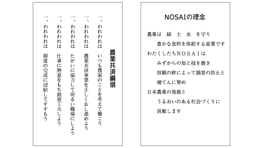 ＮＯＳＡＩの綱領と理念